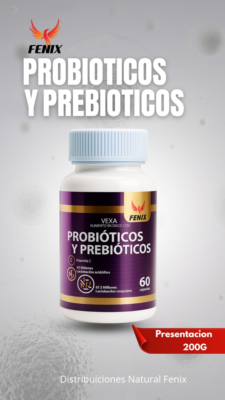 Vexa (Probióticos y Prebióticos) 60 capsulas